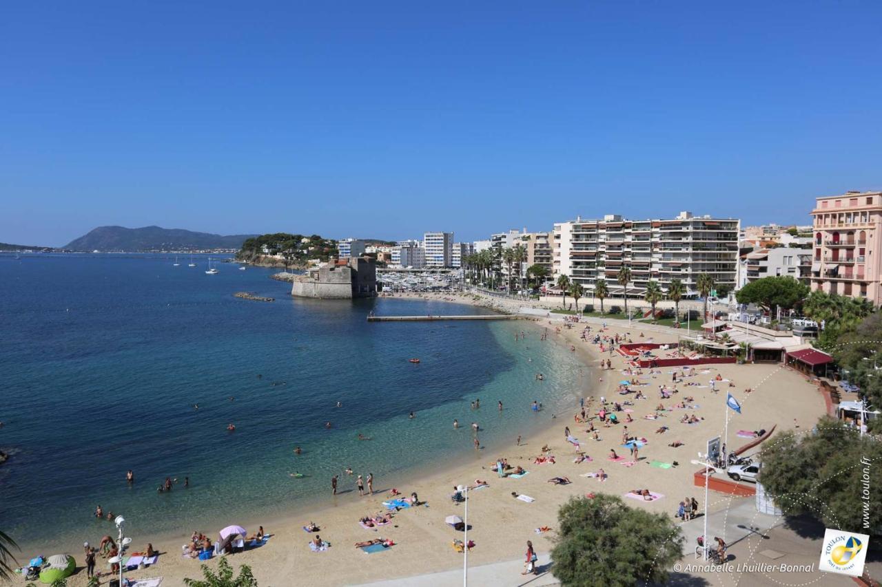 Bel Appartement T3 Mourillon A 5 Min Des Plages - Vue Mer Toulon Buitenkant foto